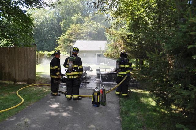 Lawnmower Fire West Patent Road